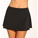 Caribbean Joe Solid Black Full Skirt