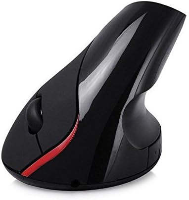 FotoFo Wireless Ergonomic 2.4G Vertical 5 Black Button Mouse