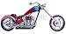 Wallmonkeys Peel and Stick Wall Decals - Custom Red Chopper - 18