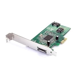 Startech.com PCI Express SATA Controller Card with 1 Port eSATA and 1 Port SATA II