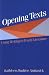Book Opening Texts: Using Writing to Teach Literature