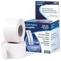 Dymo 30327 White 1-Up File-Folder Labels (2 Rolls, 130 Labels)