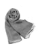 Renato Balestra Solid Doubled Chiffon Silk Stole black-white
