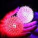 Elife 6pcs Assorted Color Elastic Light-up Spike Ball with LED flash light up for fun/Games