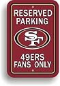 SAN FRANCISCO 49ERS Parking Sign