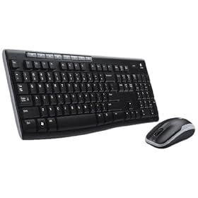 Logitech - Wireless Combo MK260 - Clavier sans-fil + souris sans-fil - r�cepteur sans-fil USB - Azerty - Noir