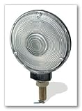 AUXILIARY LAMP, 4, BLACK ENAMEL, ZINC DIE-CAST SINGLE FACE