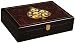 Glossy Wooden Poker Chip Case - Holds 200 Chips, 2 Decks of Playing Cards and Dice