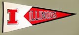 Illinois Fighting Illini Classic Wool Pennant 17 x 40