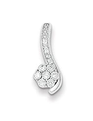 Sterling Silver Diamond Slide Pendant