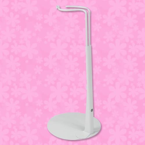 White Metal Doll Stand, Sized for 18 Inch Dolls & American Girl Dolls, Doll Accessories