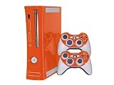 Xbox 360 Skin - NEW - CITRUS ORANGE system skins faceplate decal mod
