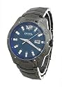 MENS FOSSIL STEEL CRYSTAL DATE NEW WATCH AM4117