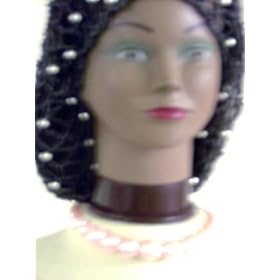 Click here to buy Sn74, Hand Crocheted Black Metallic Gimp Large Snood Trimmed with Fire Polished Silver Beads for... by Gita.