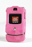 Turtle Case Technology Pink Suede Leather for Motorola Razr V3 By Prima Cases