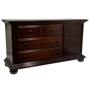 Simmons Furniture Valencia Combo Dresser - Black Cherry