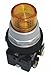 Pilot Light Lens, 30mm, Yellow, Plastic
