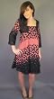 Twinkle by Wenlan Black & Red Leaf Print Tent Dress