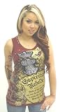 Rebel Spirit Royal Knight Burgundy Embroidered Metal Studded Top