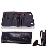 FASH Professional makeup Brush Set with Leather Pouch, 12-Piece, For Eye Shadow, Blush, Eyeliner, eyebrow.....