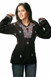 Black long sleeves Embroidered Kurti/Tunic
