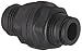 Legris 3116 56 00 Nylon & Nickel-Plated Brass Push-to-Connect Fitting, Inline Bulkhead Union, 1/4