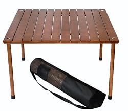 Table in a Bag W2716 Portable Table with Carrying Bag, Brown