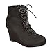 Coshare Women's Fashion Versatile Assorted Ankle High Wedge Booties