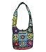 Handcrafted Razor Cut Heavy Cotton Bohemian / Hippie / Gypsy Floral Peace Bag Nepal