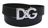 D&G ドルガバ ベルト 85ｃｍ ドルチェ＆ガッバーナ レザー メンズ ブラック DC1030-E1426-80999 新品  【並行輸入品】