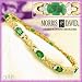 14K 4.20 CTW Oval Emerald & Diamond Bracelet