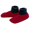 TAIGA Fleece Booties - Men's & Women's Fleece Booties Footwarmers, Red, MADE IN CANADA