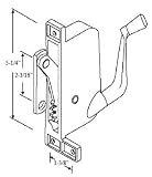 Right Hand Awning Window Operator for Stanley - C&E Windows