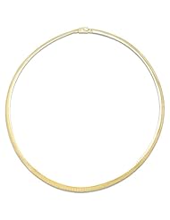 18" 4MM Omega Chain in 14K Two-Tone Gold