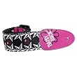 Daisy Rock Guitar Strap, Pink Skulls