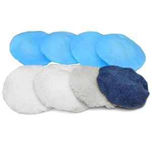 Click here to buy Chicago Power Tools 39607 9-Inch to 10-Inch 8-Piece Waxers Bonnet Set by Chicago.