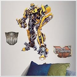 Magnificent Peel & Stick By RoomMates Transformers - Bumblebee Giant Wall Decals