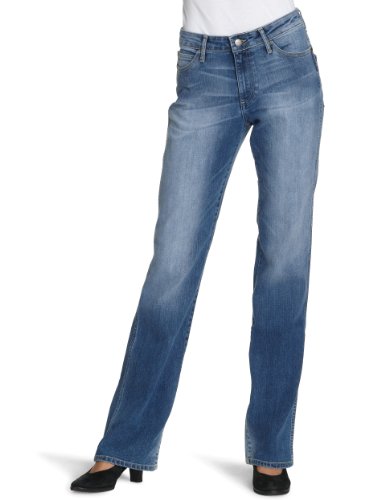 Wrangler Damen Hose/ Lang Hoher Bund, W242ZG19A, Gr. 29/32, Blau Preisvergleich