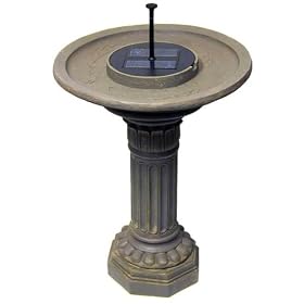 Echo Valley 5105 Argos Solar Birdbath Fountain Blue and Greywash by 
