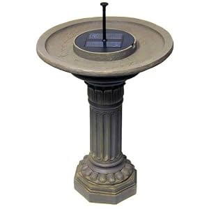 Echo Valley 5105 Argos Solar Birdbath Fountain Blue and Greywash by