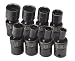SK Hand Tools 33300 8-Piece 3/8-Inch Drive 6 Point Swivel Fractional Impact Socket Set