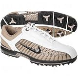Nike 2010 Air Zoom Elite II Golf Shoes, White/Gunmetal-Khaki, 12 M