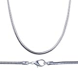 Pugster 17.7 Inch Without Clasps Snake Chain For Necklace