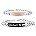 His Only Her One Stainless Steel Matching Bracelets for Couple