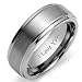 New Mens Tungsten Ring 8mm Wide Brand New. Engraved with I Love You on the inside of the Ring Available in Most Sizes Click Through to see other Sizes Comes in a Quality Velvet Gift Box