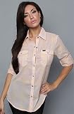 RVCA The Double Steal Plaid Top in Rose,Tops (L/S) for Women