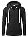 URBANCREWS Mens Hipster Hip Hop Long Sleeve Zip-Up Hoodie Jacket