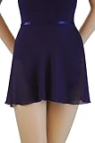 Trienawear Women's 14 Inch Georgette Wrap Dance Skirt TR300S with Ribbon Waist Tie