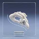 IMAGE OF Pack of 4 Lasting Expressions Mother Holds Baby's Hand Verse 3D Plaques 6.25