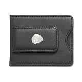 NHL Logo Black Leather Money Clip / Credit Card / ID Holder Team: Chicago Blackhawks